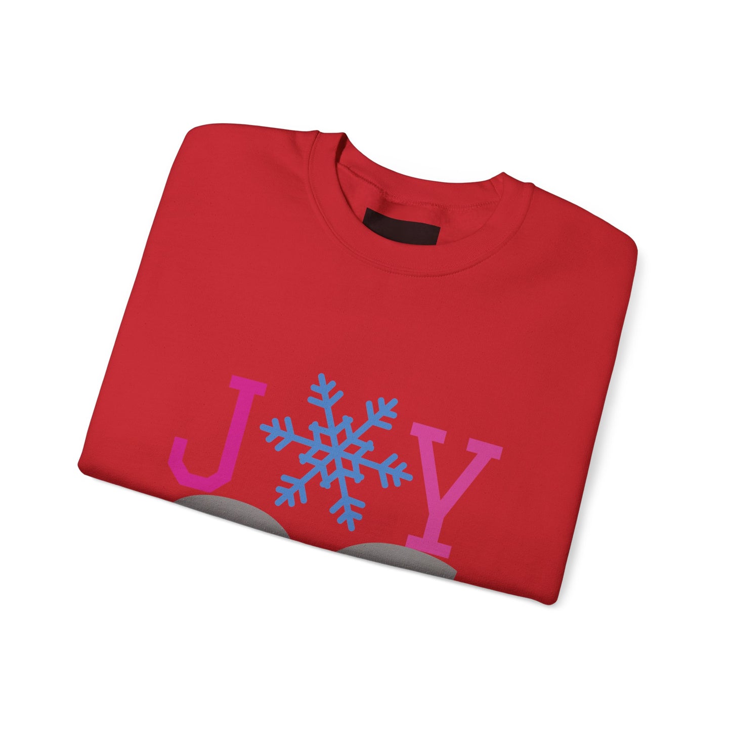Crewneck Sweatshirt — Joy 96 Snowflake Front & Sunflower Cyclist Back