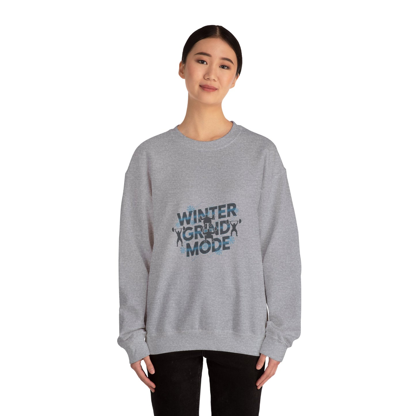 Winter Grind Mode Sweatshirt | winter workout shirt, fitspiration apparel