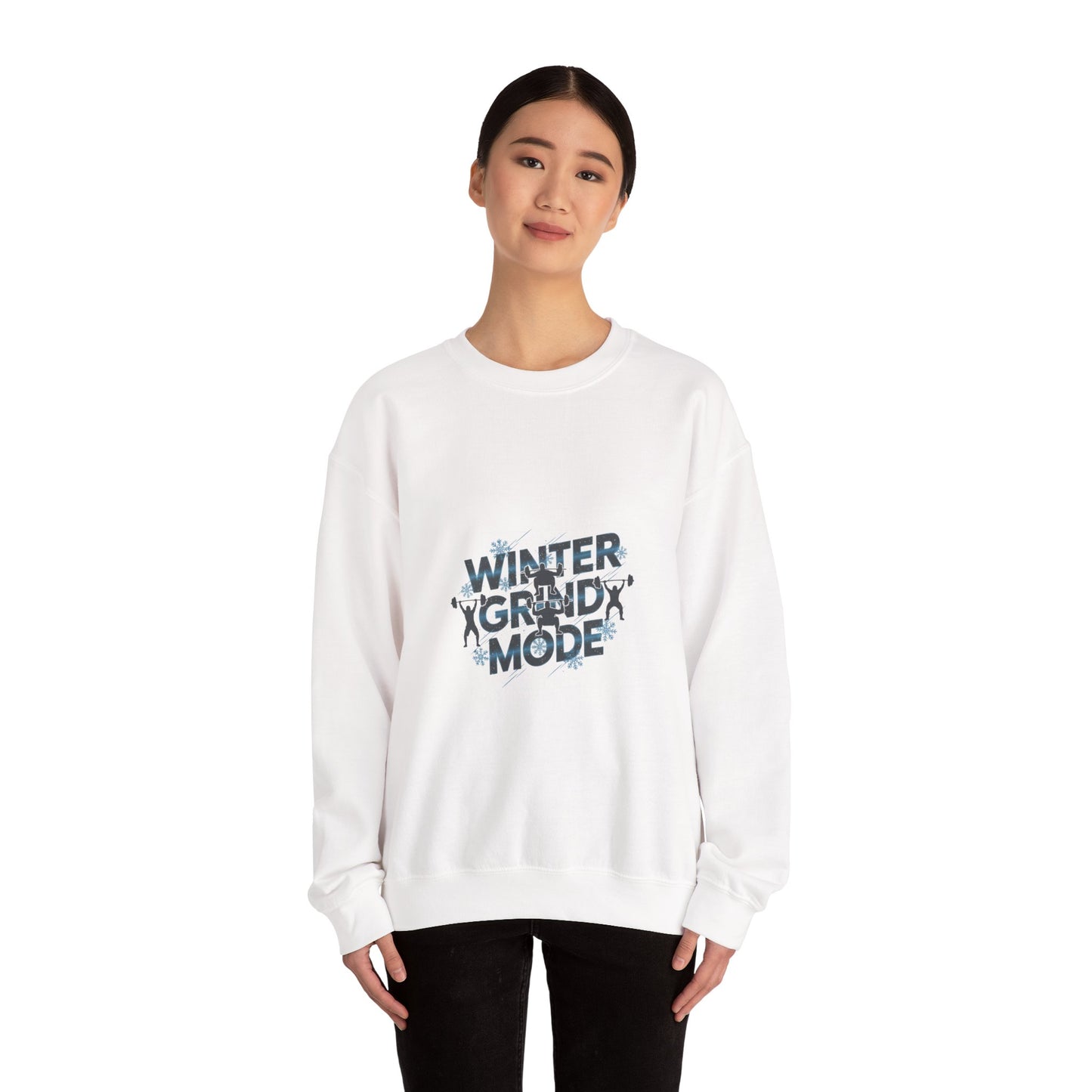 Winter Grind Mode Sweatshirt | winter workout shirt, fitspiration apparel
